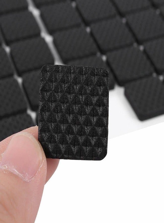 CUZWAVE Square Chair Leg Pad Anti Slip mat Square Rubber Floor Protector Non Slip Furniture Pads Sofa Bed/Dining Table/Dining Chairs Balance Pad Noise Insulation Pad (Set of 30Pcs) Black(2.5 * 2.5 CM) - Image 2